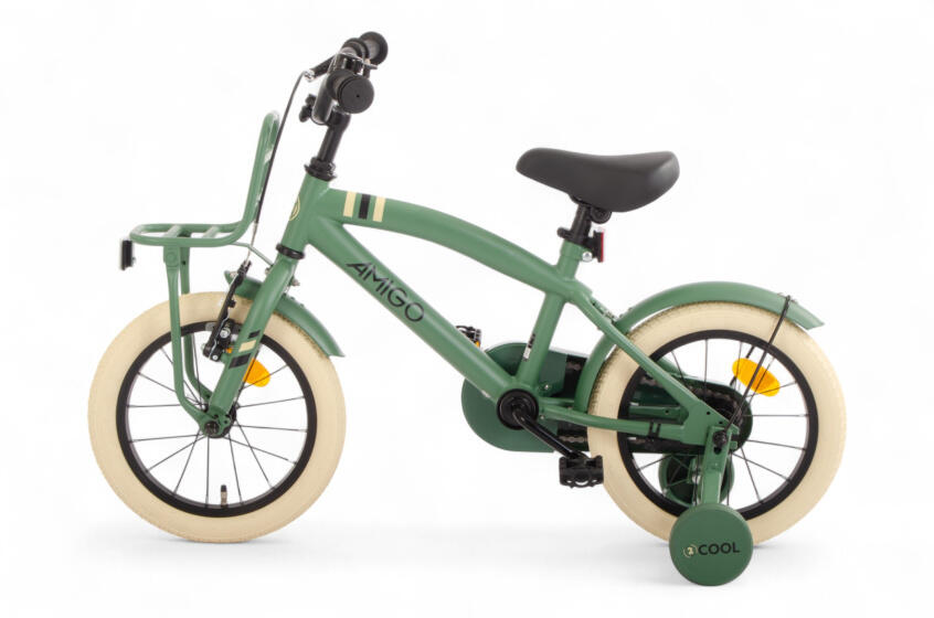 2Cool 14 Inch Jongens Terugtraprem Groen 3/7
