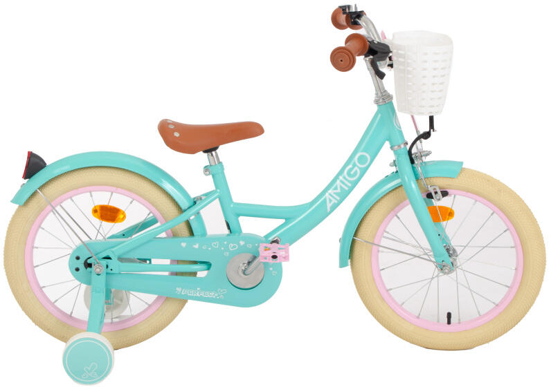 Perfect 16 Inch 23,5 cm Meisjes Terugtraprem Turquoise 3/7