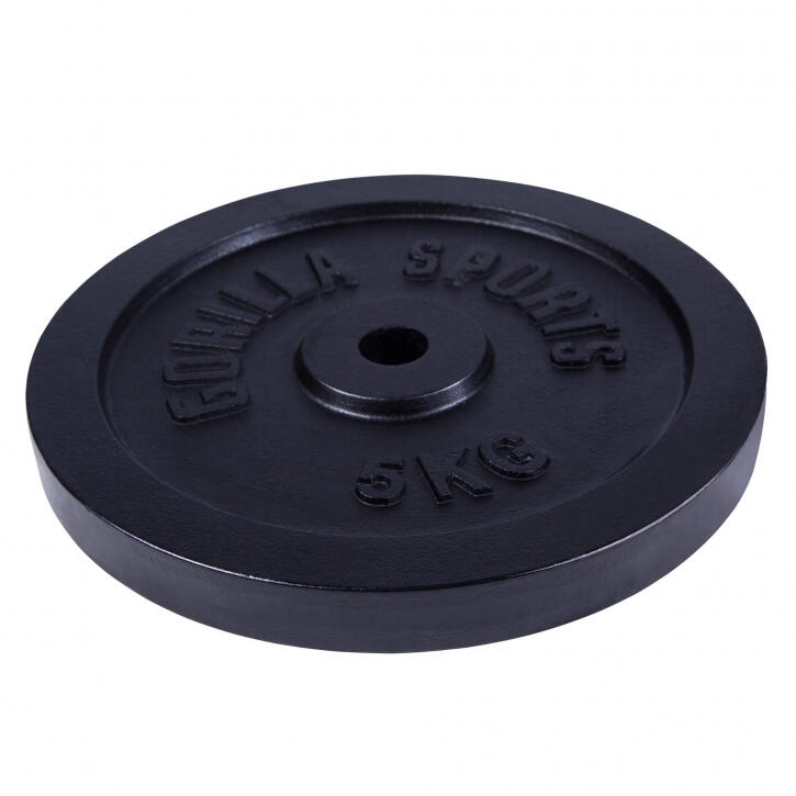 Cast iron weight plate, black, 1.25–30 kg 3/4