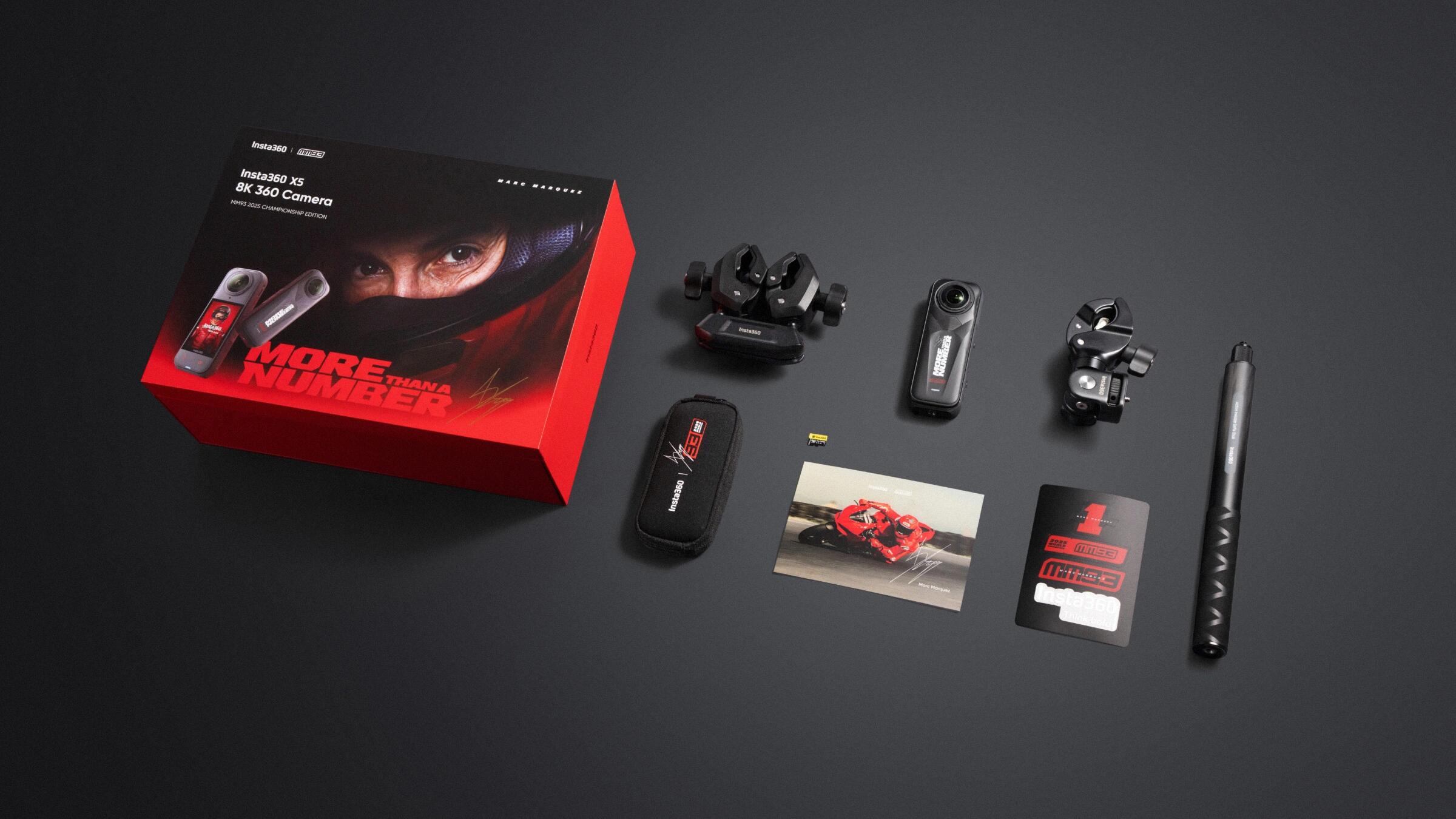 Insta360 X5 MM93 2025チャンピオン記念モデ ルの8Kカメラ Insta360 X5 - MM93 2025 Championship Edition 8K 360 Video 72MP