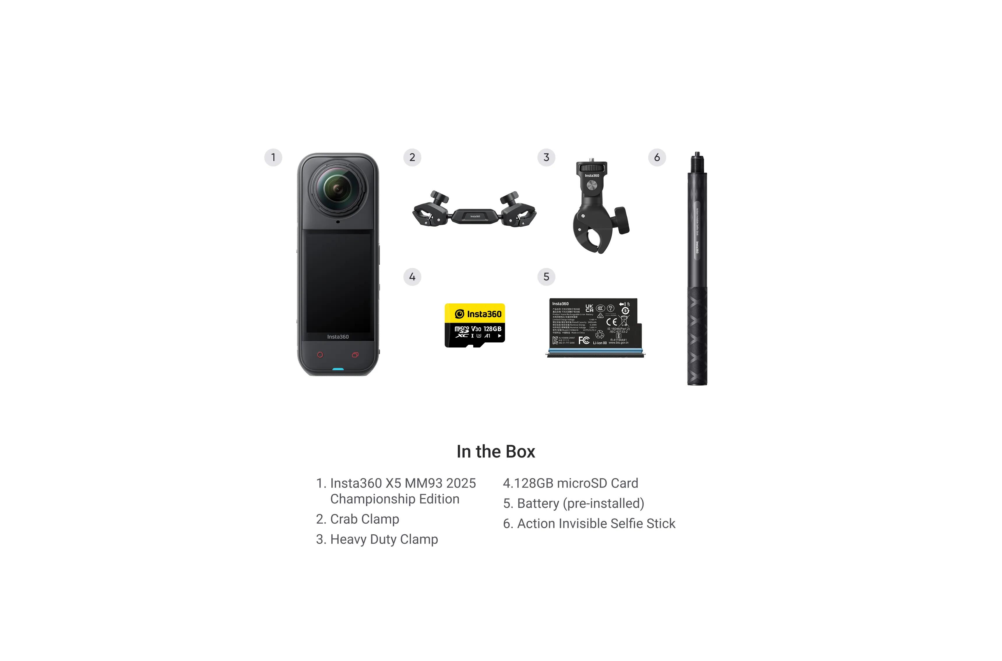 Insta360 X5 - MM93 2025 Championship Edition 8K 360 Video 72MP