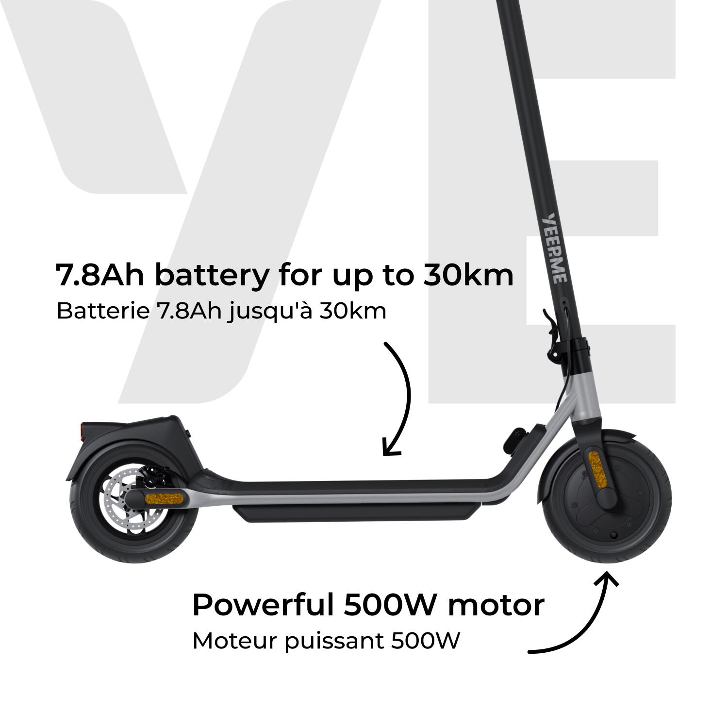 Trottinette électrique YEEP.ME 85a evo 30km 500W cligno NFC Appli - Gar 5 ans 3/7