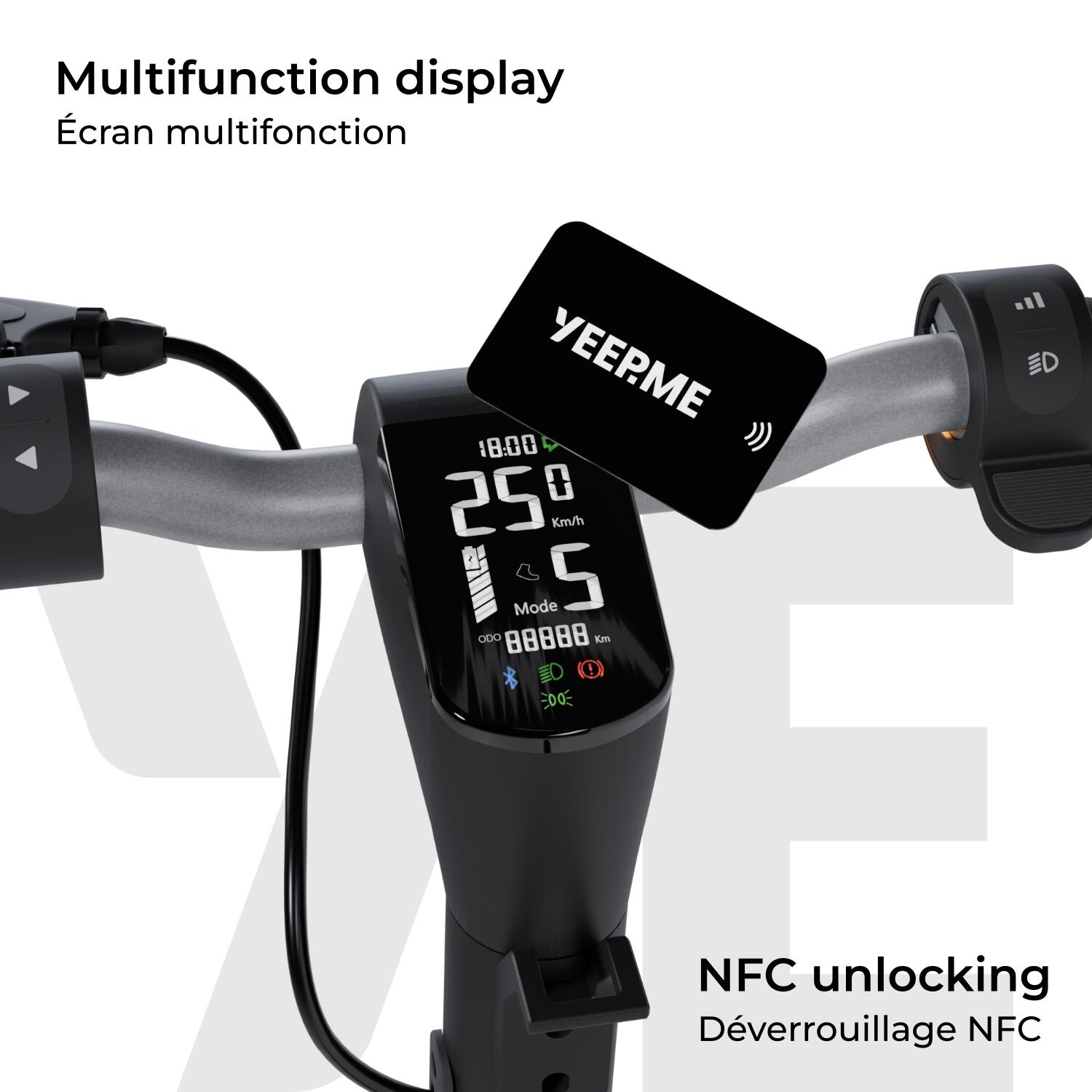 Trottinette électrique YEEP.ME 85a evo 30km 500W cligno NFC Appli - Gar 5 ans 2/7