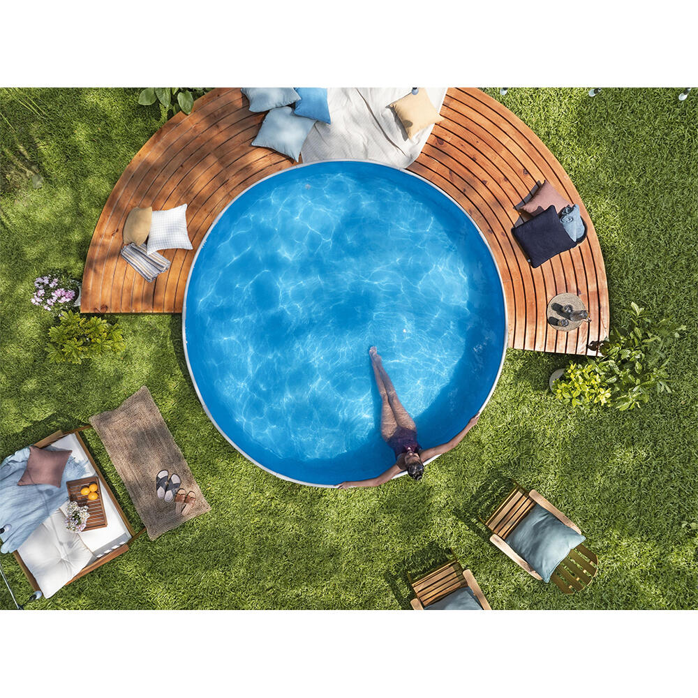 Bestway TANX 3.05 m x 61 cm Round Above Ground Stock Tank Pool, All-in-One Set 5/6