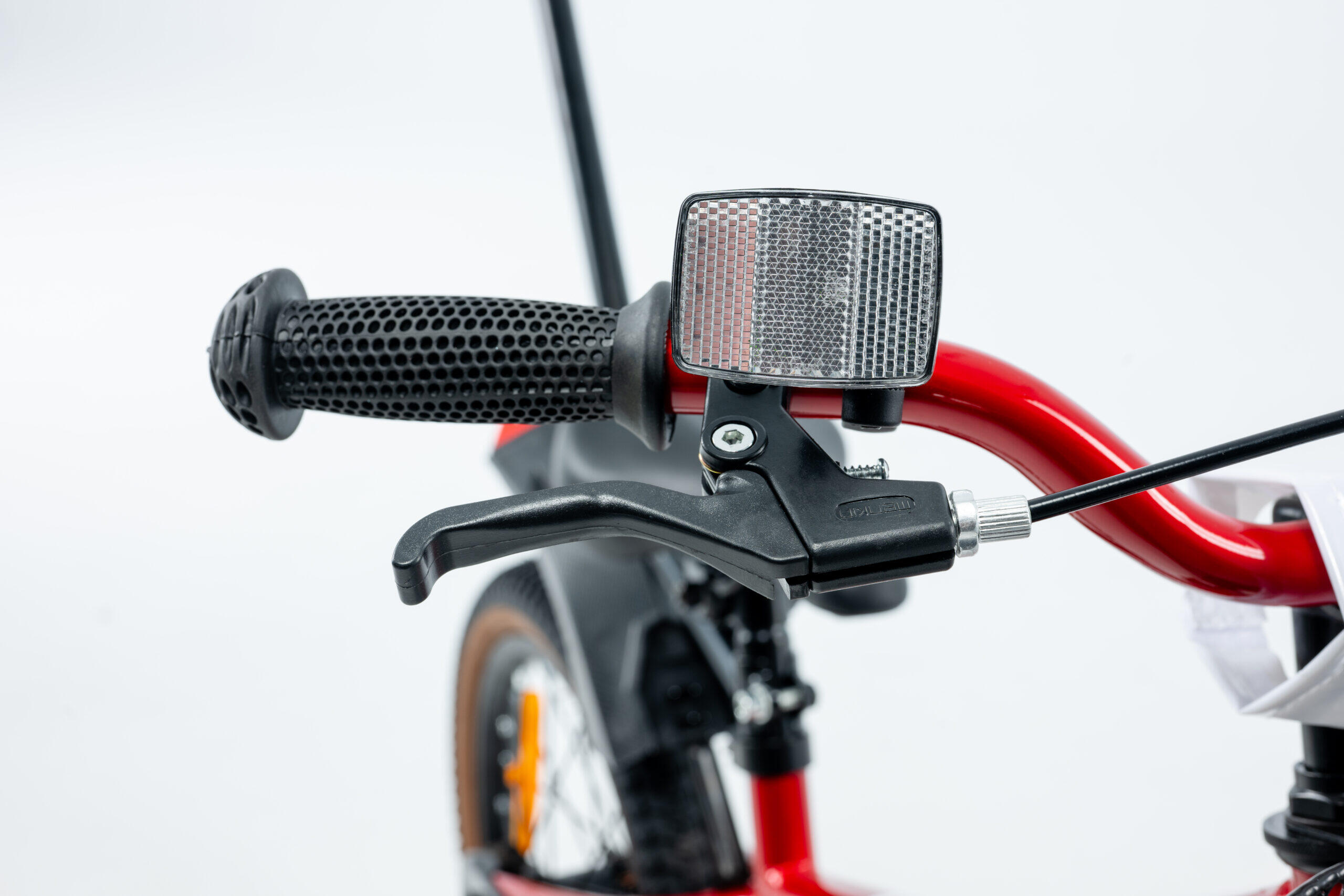 Kinderfiets GERMINA 16 voor jongens, mandje, duwstang, zijwieltjes 4/7