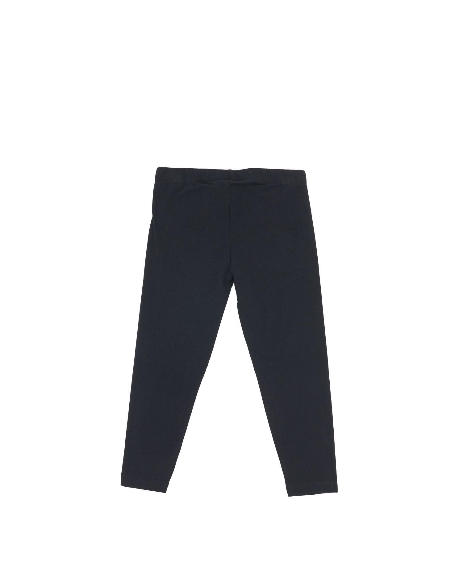 Leggings básicas de menina com logo pequeno 2/7