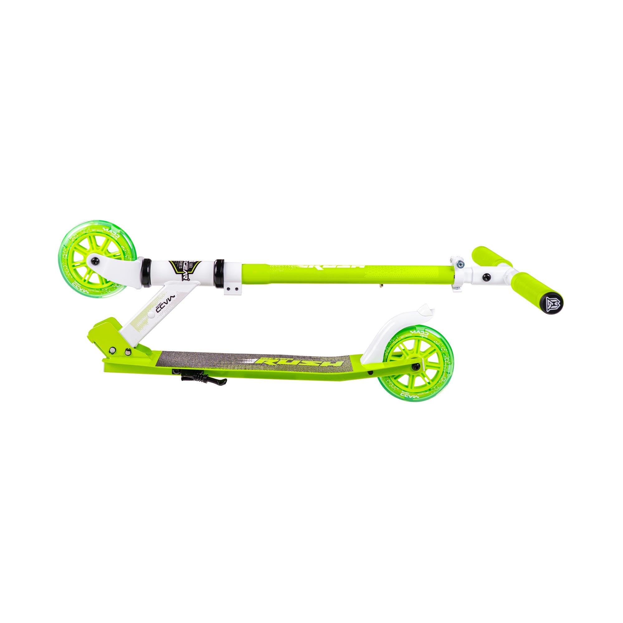 MGP Madd Gear Rush 125 Kinder Klapp Roller Scooter - 125 mm Rollen - Weiß Grün 7/7