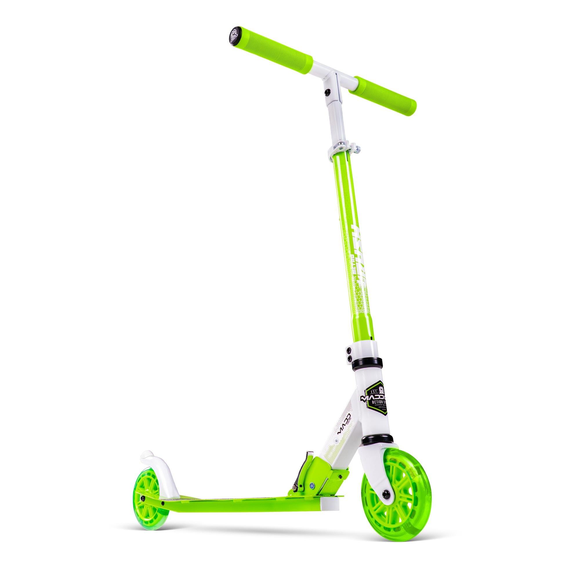 MGP Madd Gear Rush 125 Kinder Klapp Roller Scooter - 125 mm Rollen - Weiß Grün 6/7
