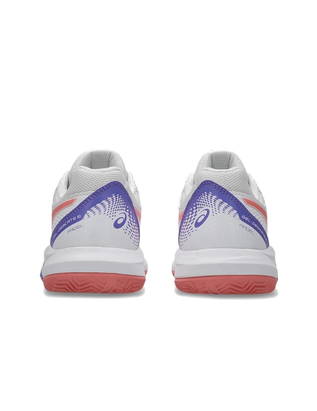 Chaussures pour femmes Asics Gel-Dedicate 8 Blanc. 5/7