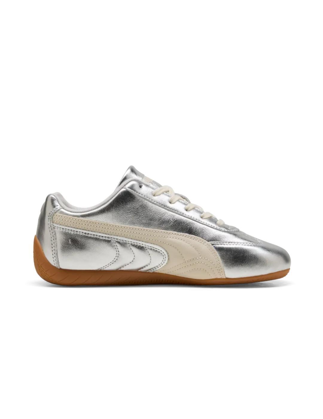 Chaussures de sport pour femme Puma Speedcat argentées 3/6