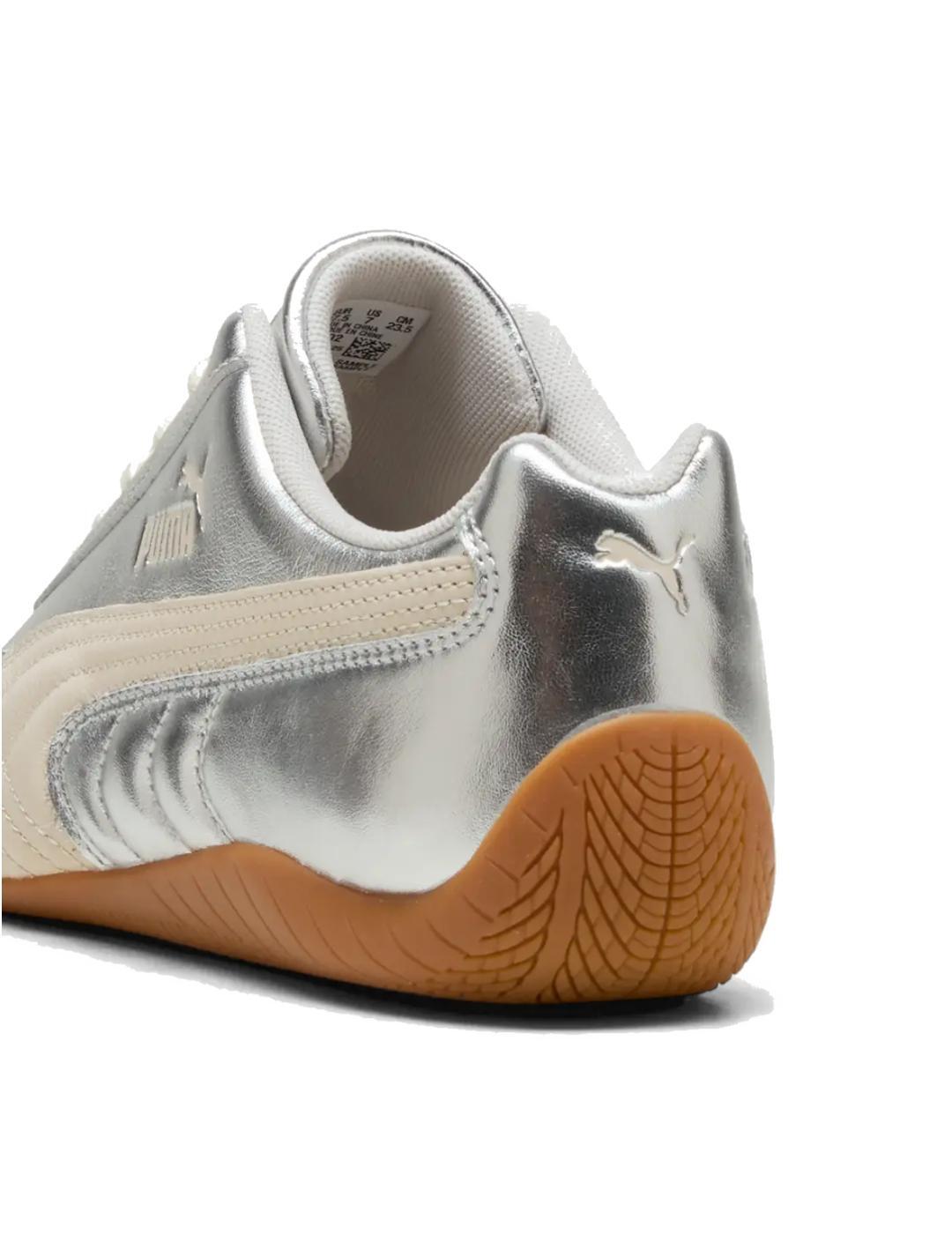 Chaussures de sport pour femme Puma Speedcat argentées 5/6