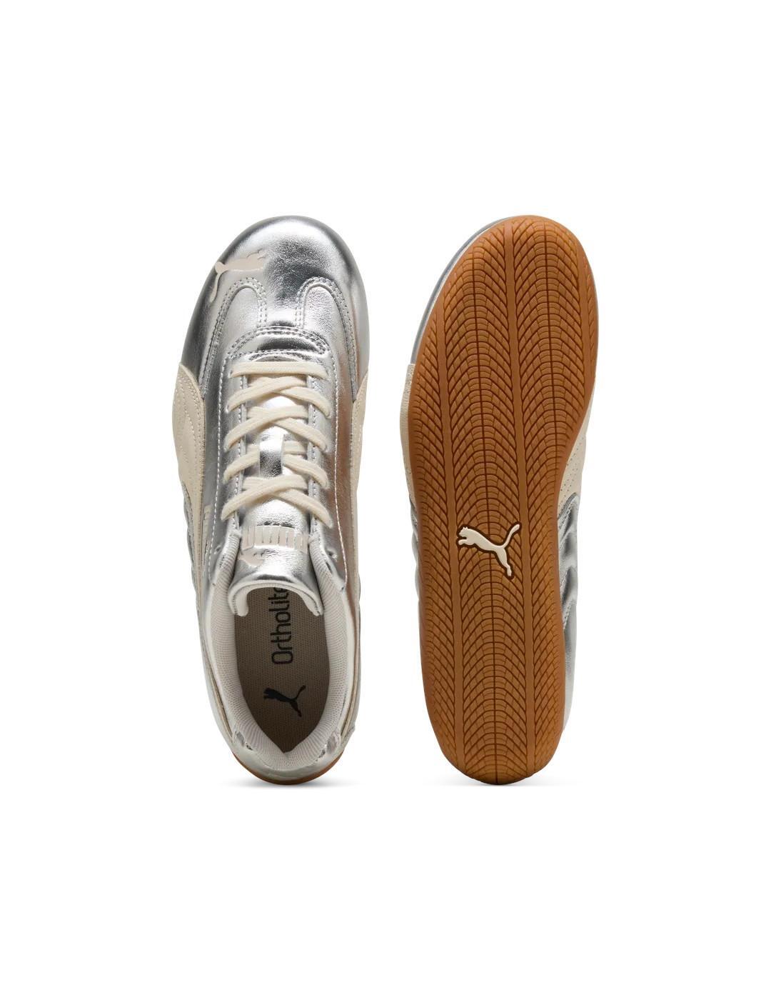 Chaussures de sport pour femme Puma Speedcat argentées 4/6