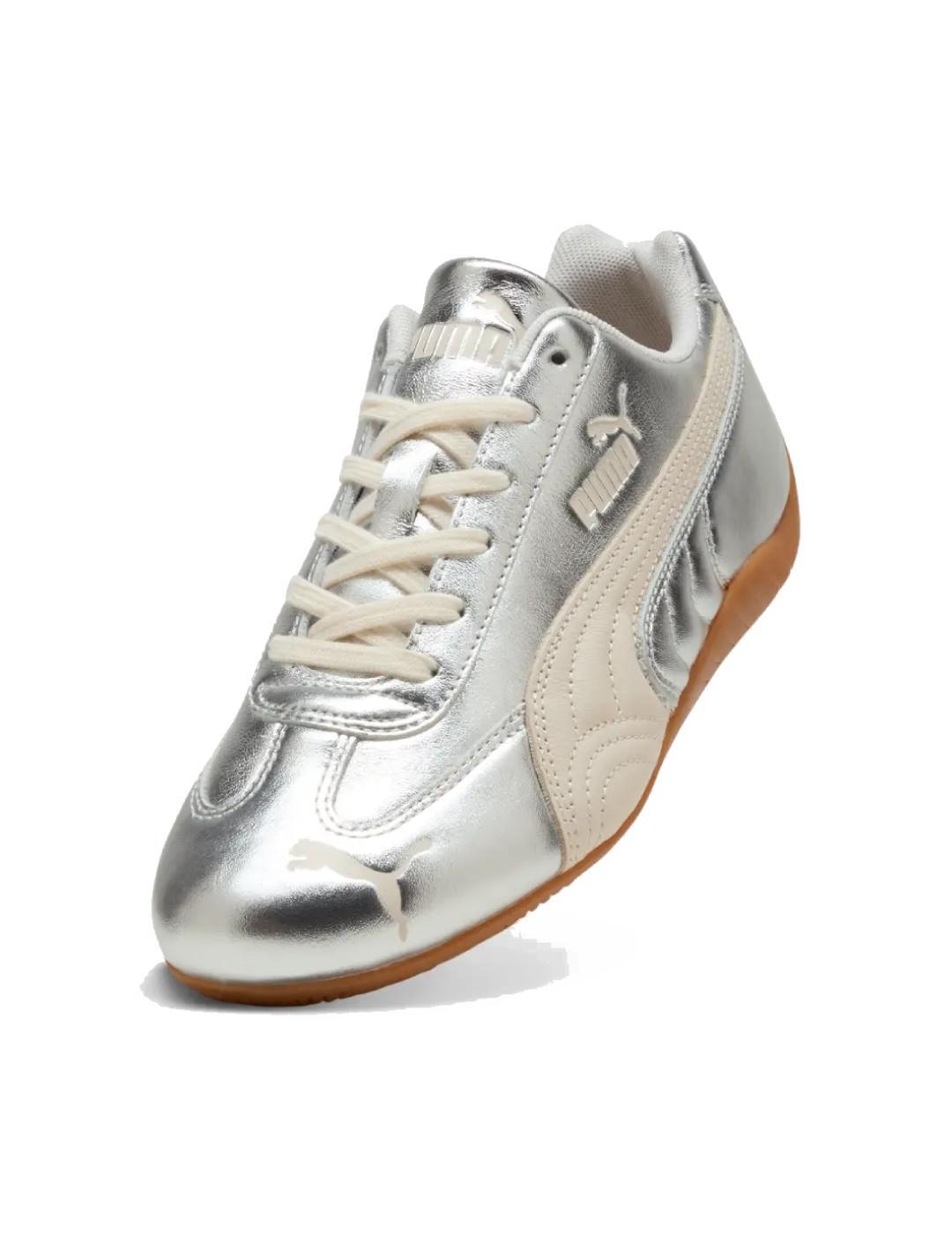 Chaussures de sport pour femme Puma Speedcat argentées 6/6