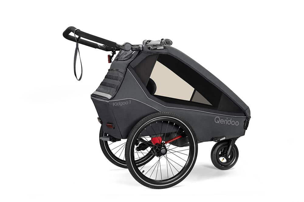 Fahrradanhänger Kidgoo 1 Steel Grey 5/5