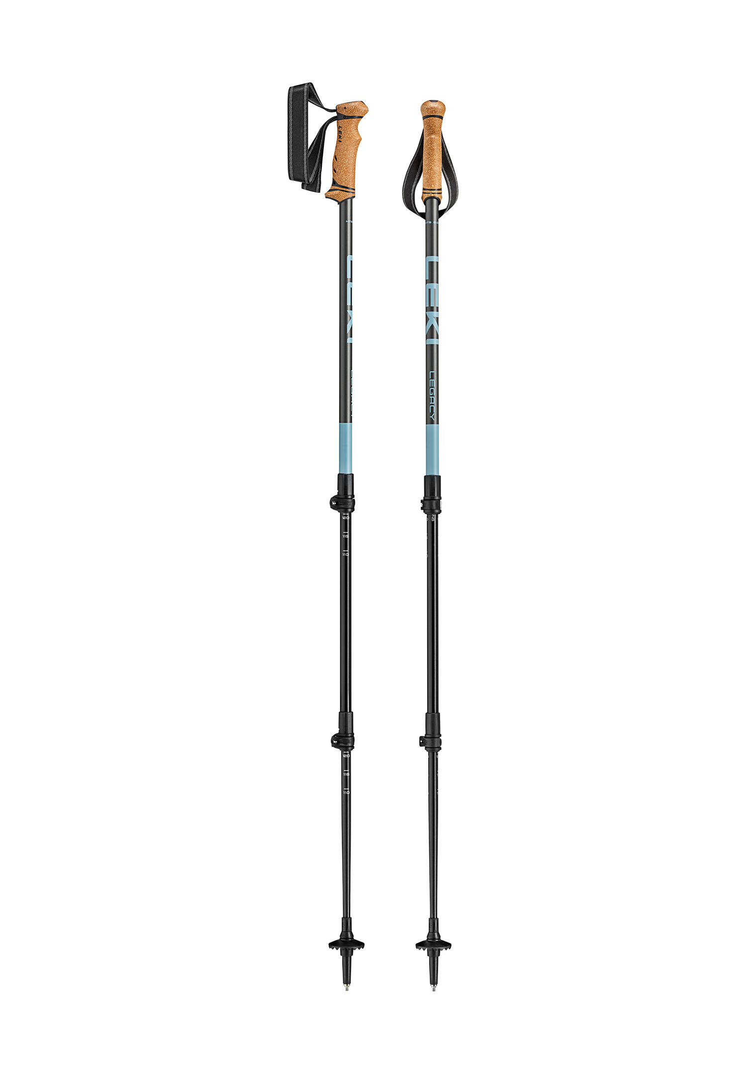 Bastoane de trekking LEKI Legacy, 2026 Gri Albastru