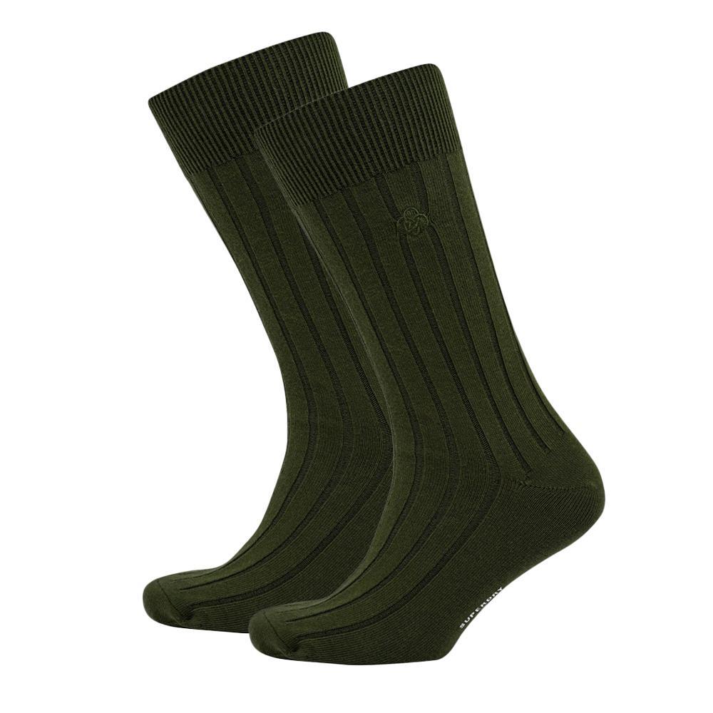 SUPERDRY Men's Core Ribbed Socks - Green (1 Pair)