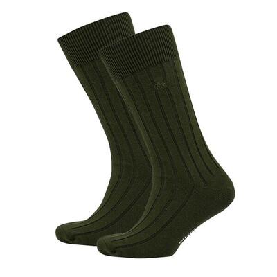 SUPERDRY Core Rib Sock Calzini da Uomo a Costine Verdi