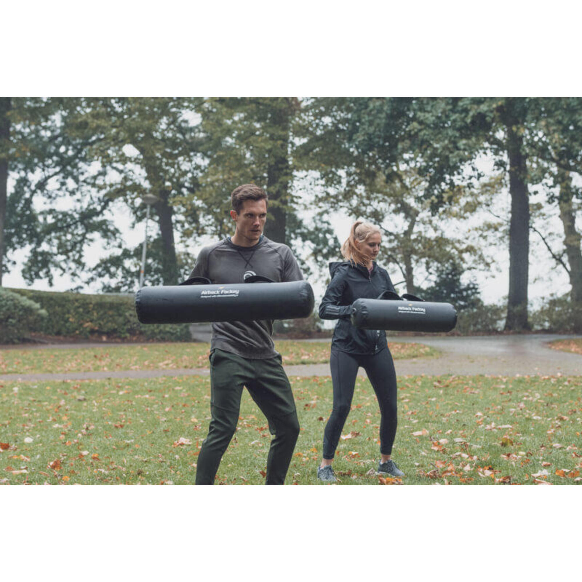 Borsa fitness gonfiabile Aquabag M 85 x 20 cm nero