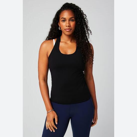 Damen Top Feather Tech+ Racerback Tank Aus Leichtem Gewebe