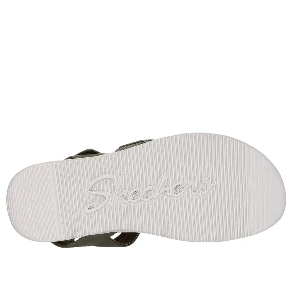 Y Ligera Sandalia Mujer Skechers Lifted Comfort Tejido Kaki 3/5
