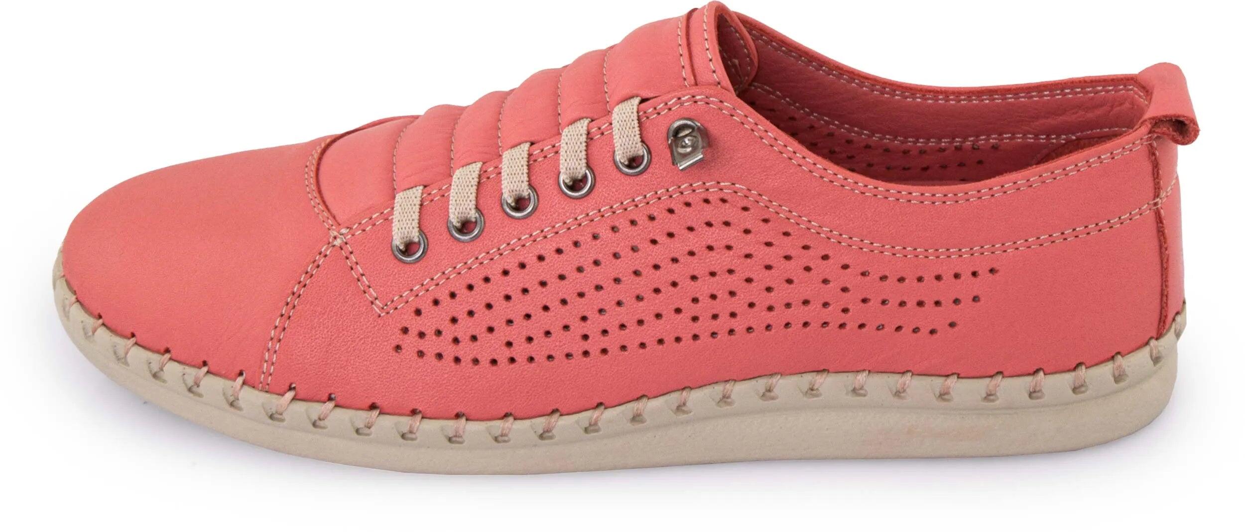 Zapatillas mujer piel Nell Perform - Flor Rosa 3/7