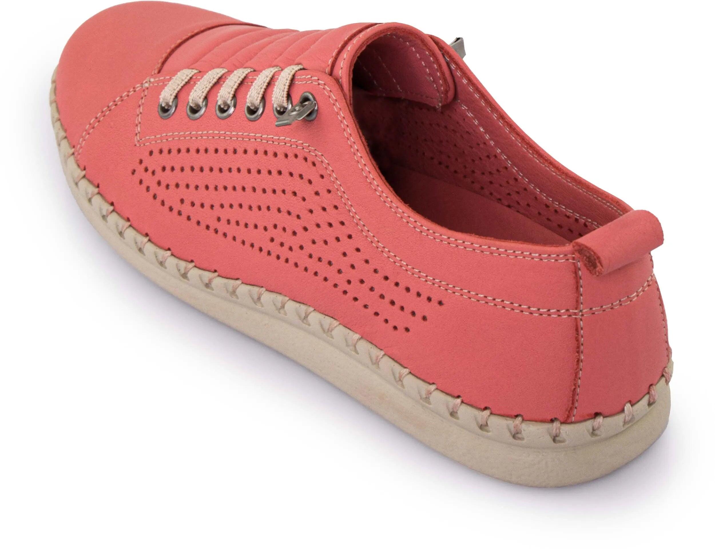 Zapatillas mujer piel Nell Perform - Flor Rosa 4/7