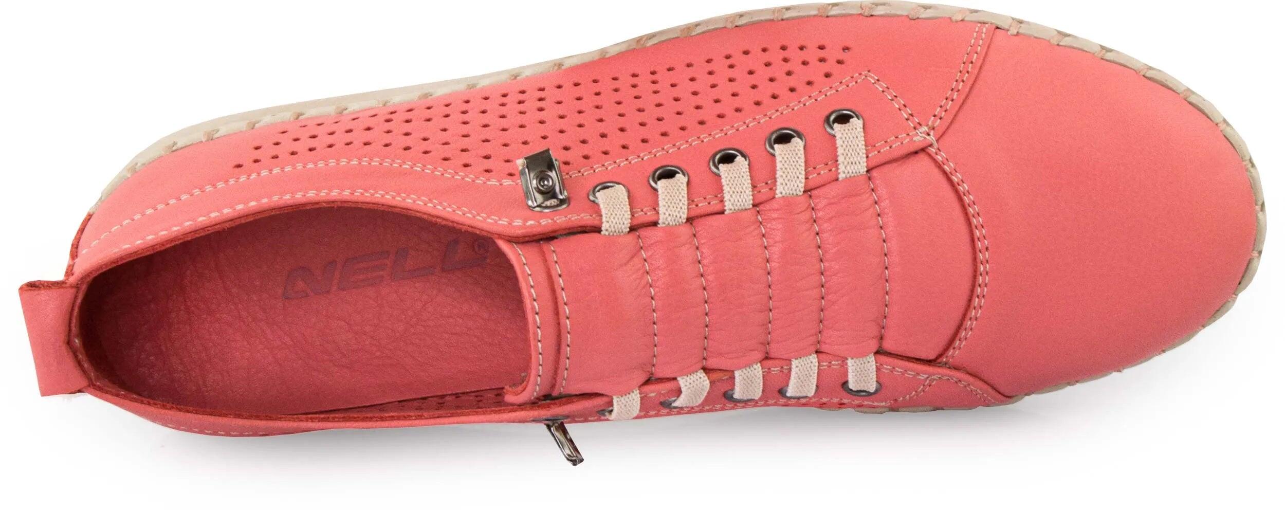 Zapatillas mujer piel Nell Perform - Flor Rosa 6/7