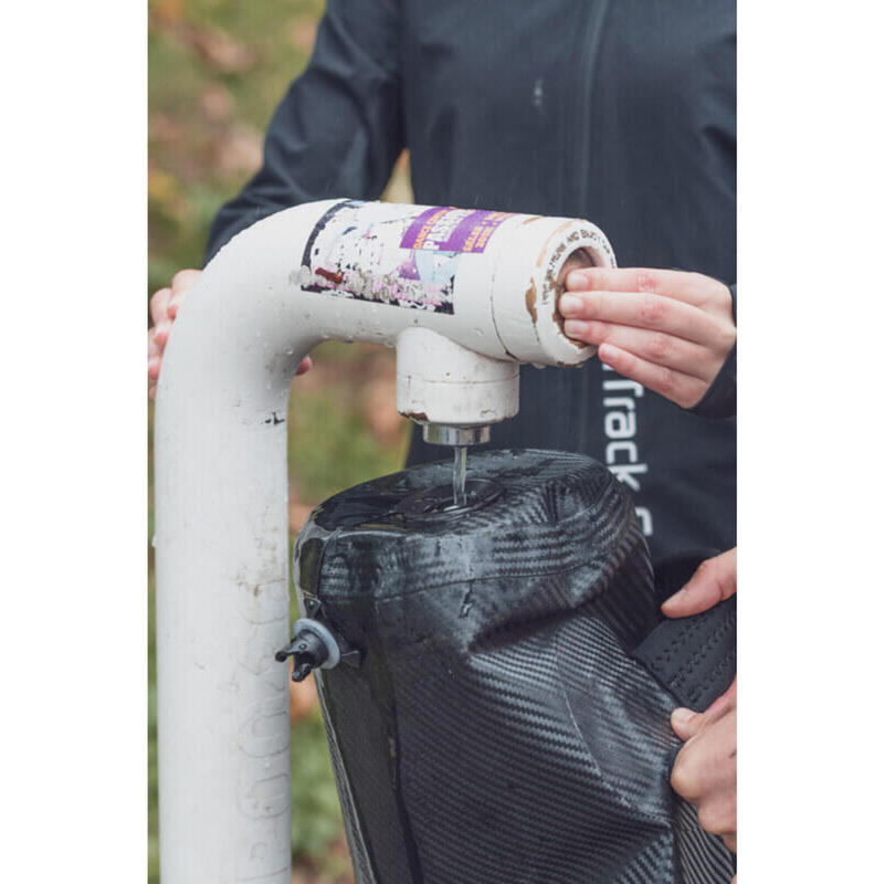 Watergevulde fitnessbag opblaasbare Aquabag S 60 x 20 cm zwart