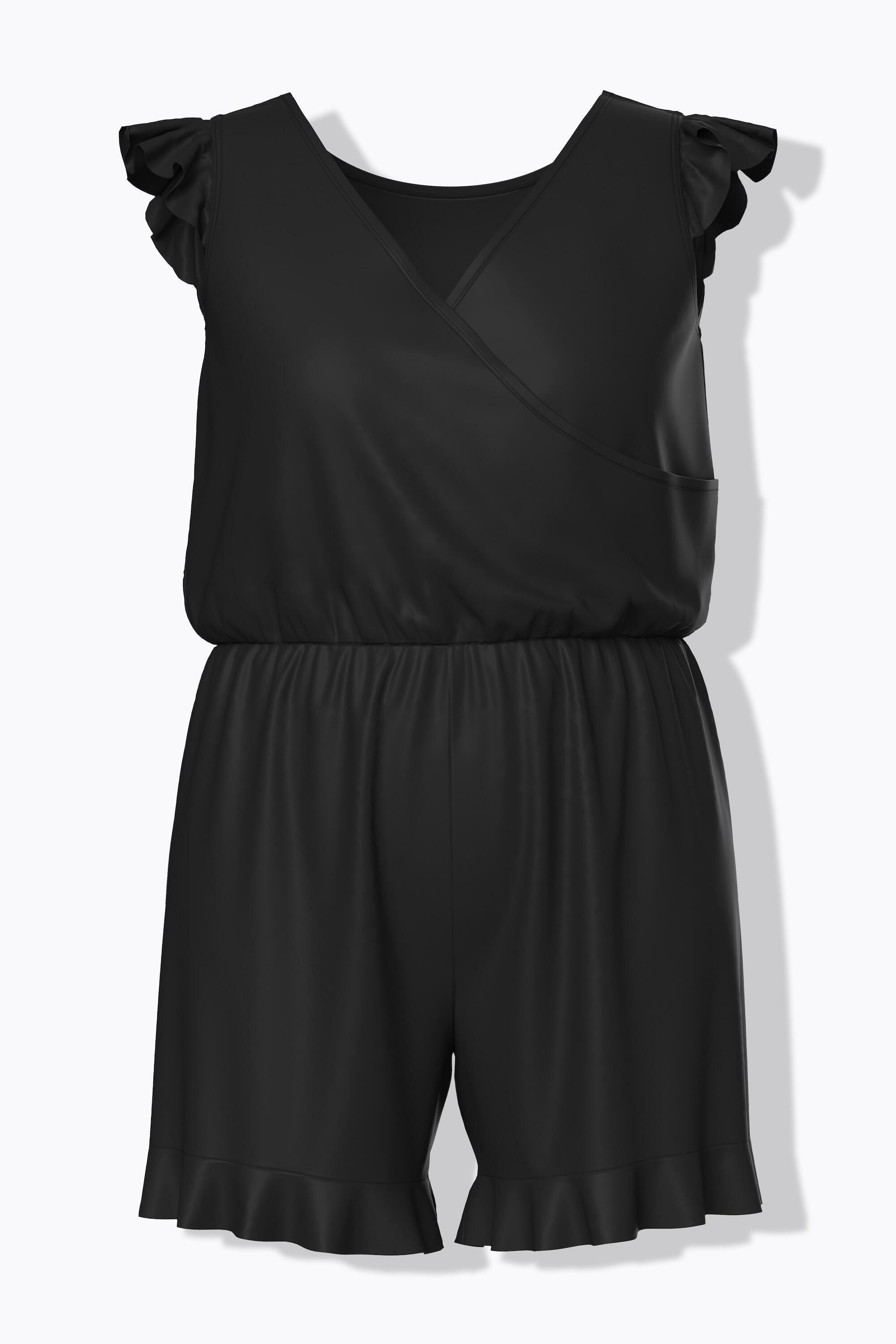 Femme Robe de bain avec short bonnets souples et volants sur les manches 6/7
