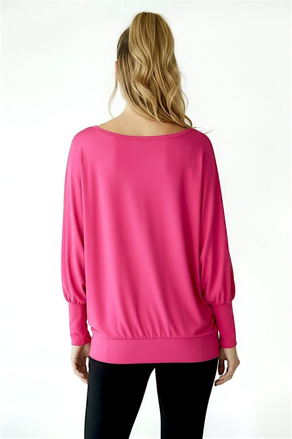Damesblouse voor dans en fitness roze Latina 2skin 3/4