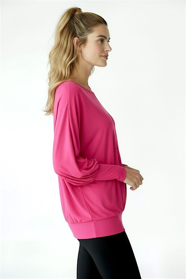 Damesblouse voor dans en fitness roze Latina 2skin 4/4