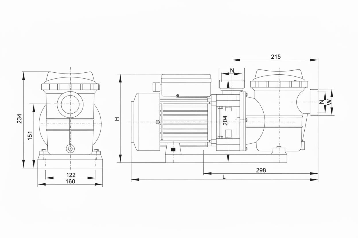 Poolpumpe X Nix Pool Effiziente Filtration X 50M - 0.50 CV 8/11