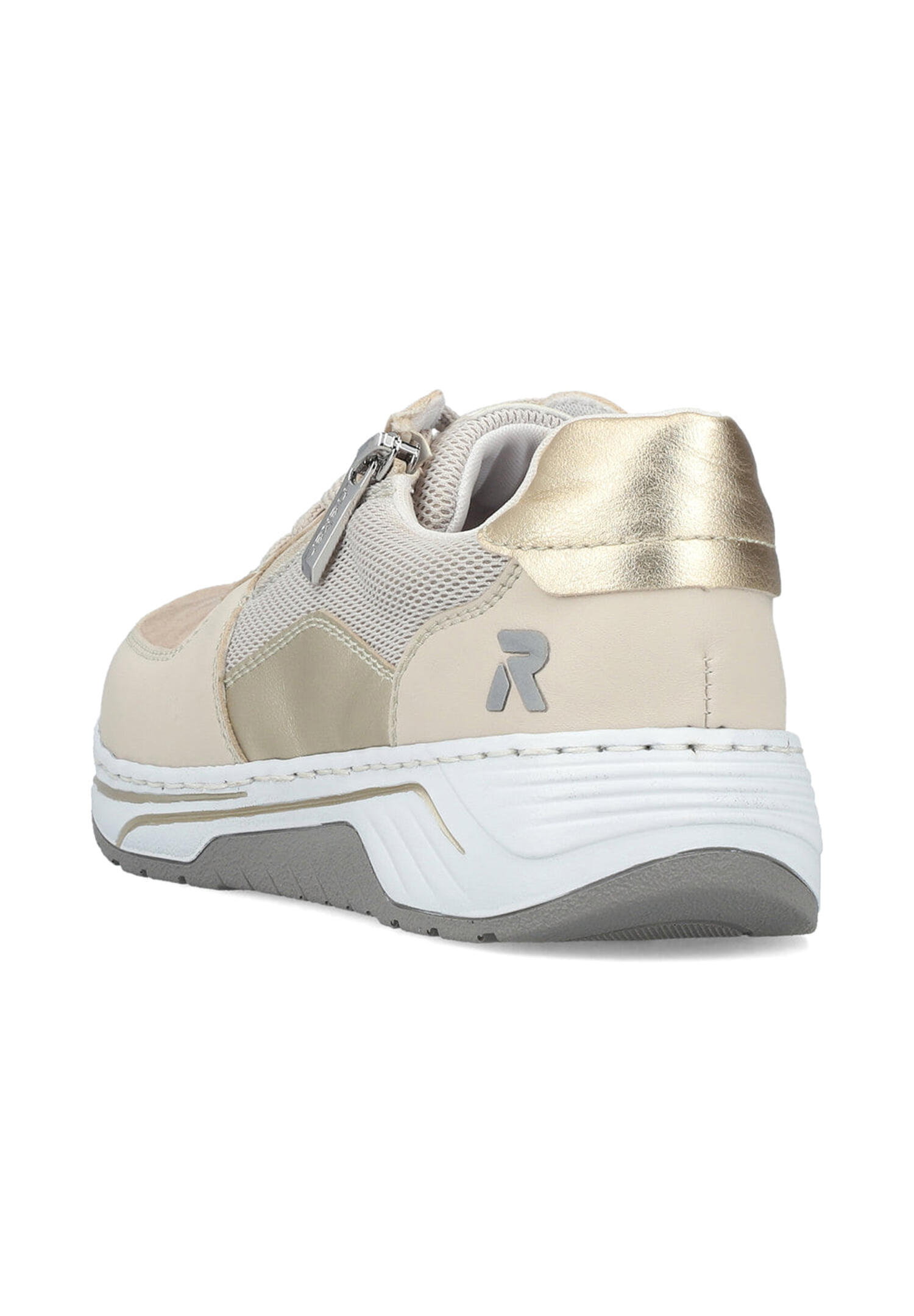 Rieker Damen Sneaker Low Sneaker Freizeit bequem Memory-Foam 53101-60 Beige 4/5