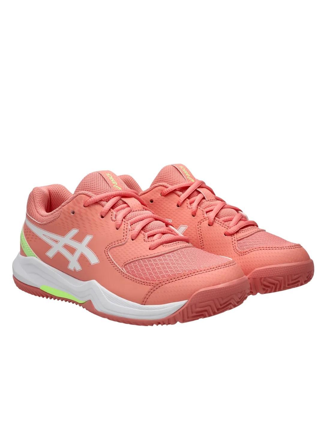 Chaussures de sport pour enfant Asics gel-dedicate padel Corail. 3/7