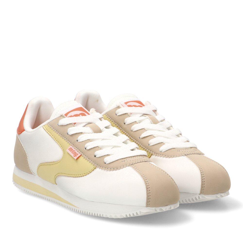 Deportivas Casual Mujer Suela Plana - Modelo 60884 Blanco 2/6
