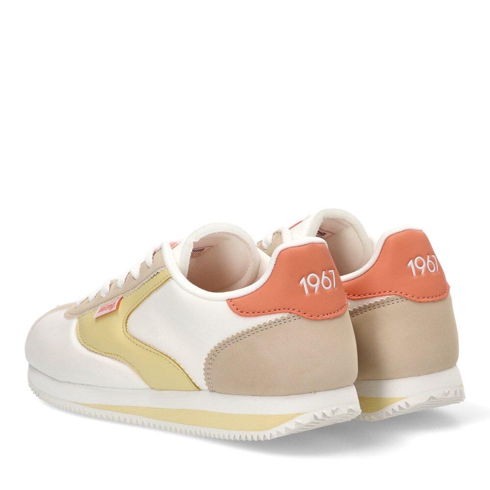 Deportivas Casual Mujer Suela Plana - Modelo 60884 Blanco 4/6