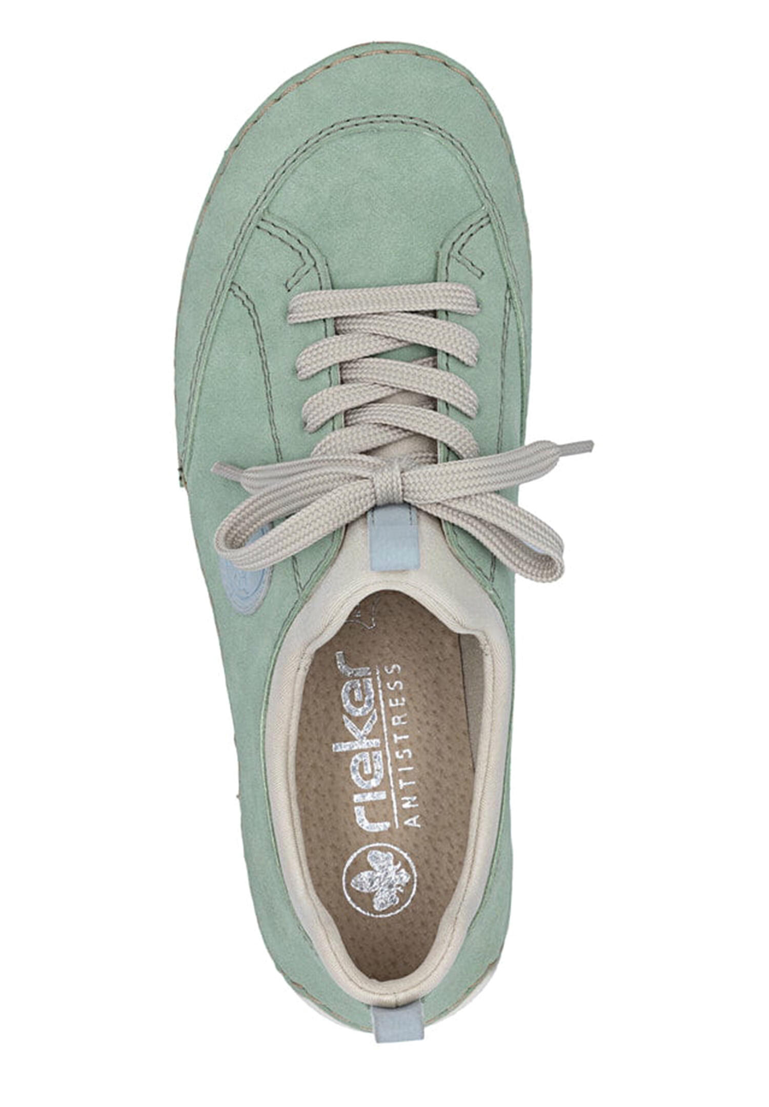 Rieker Damen Slipper Slipper Freizeit bequem Memory-Foam 55950-52 Green 4/5