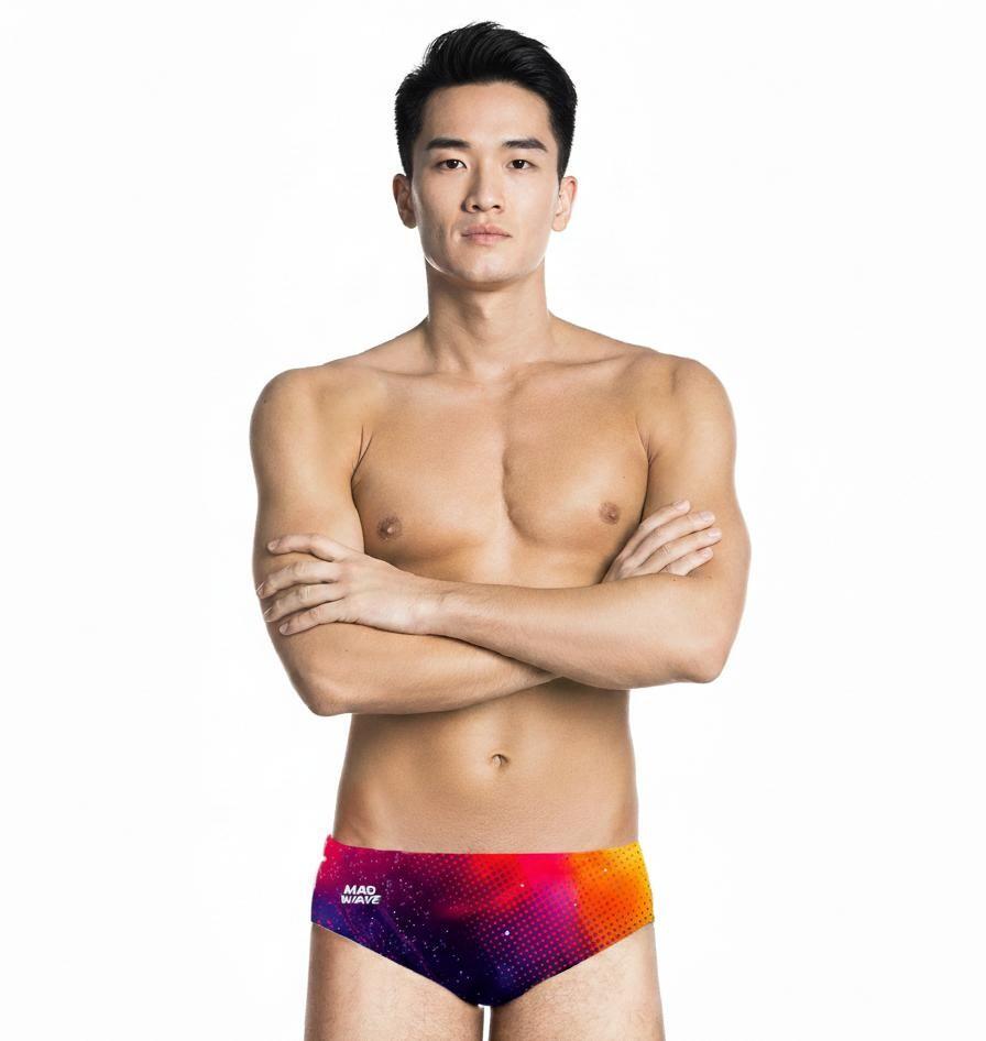 Bañador de natación hombre slip MAD WAVE AGORA 1/2