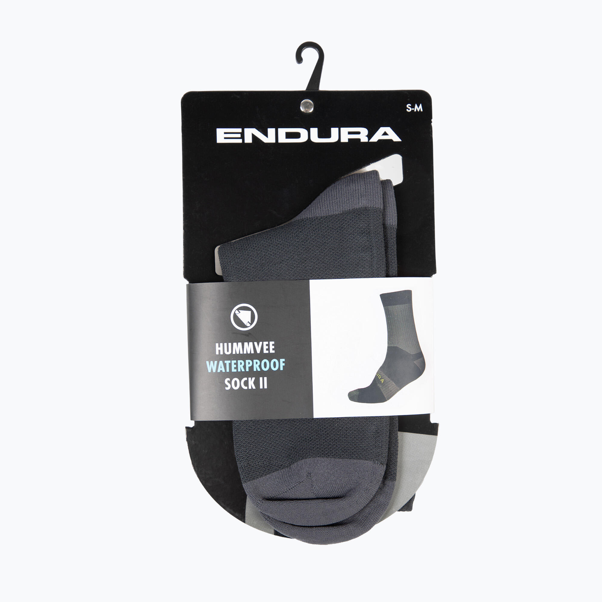 Paire de Chaussettes Endura Hummvee II Gris/Noir 4/5