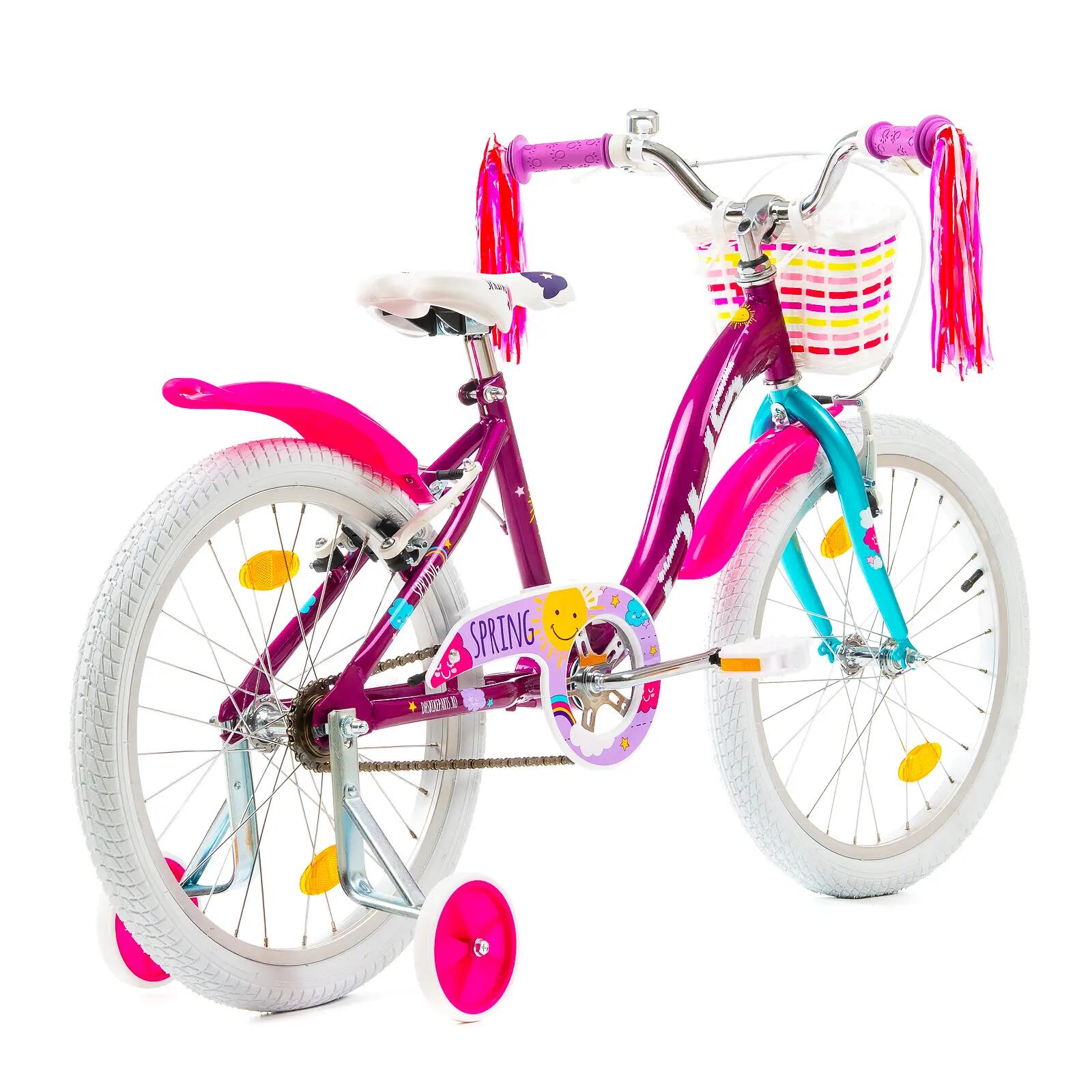 Bicicleta infantil DHS Spring - 20 pulgadas, morada 3/7