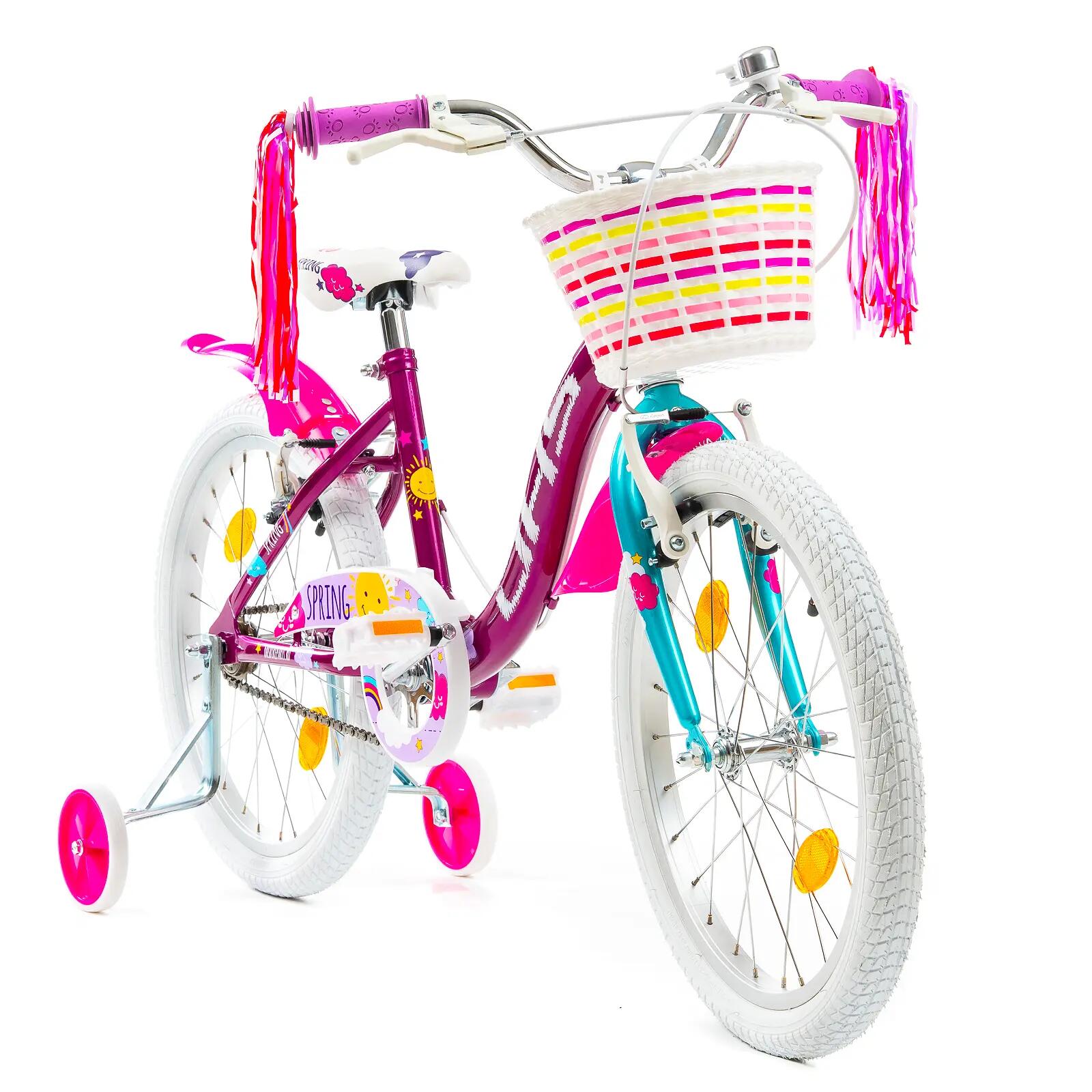 Bicicleta infantil DHS Spring - 20 pulgadas, morada 2/7
