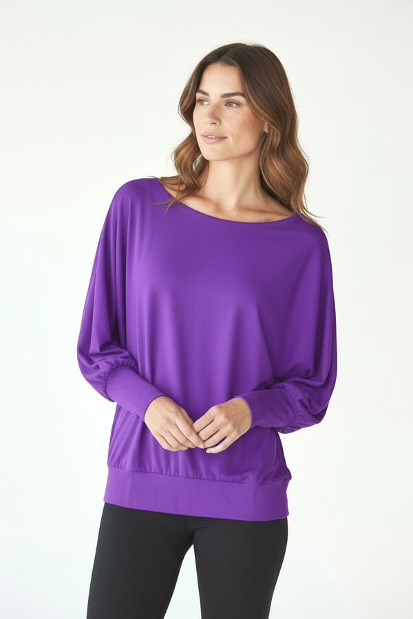 Blouse femme violette pour la danse et le fitness Latina 2skin 4/5