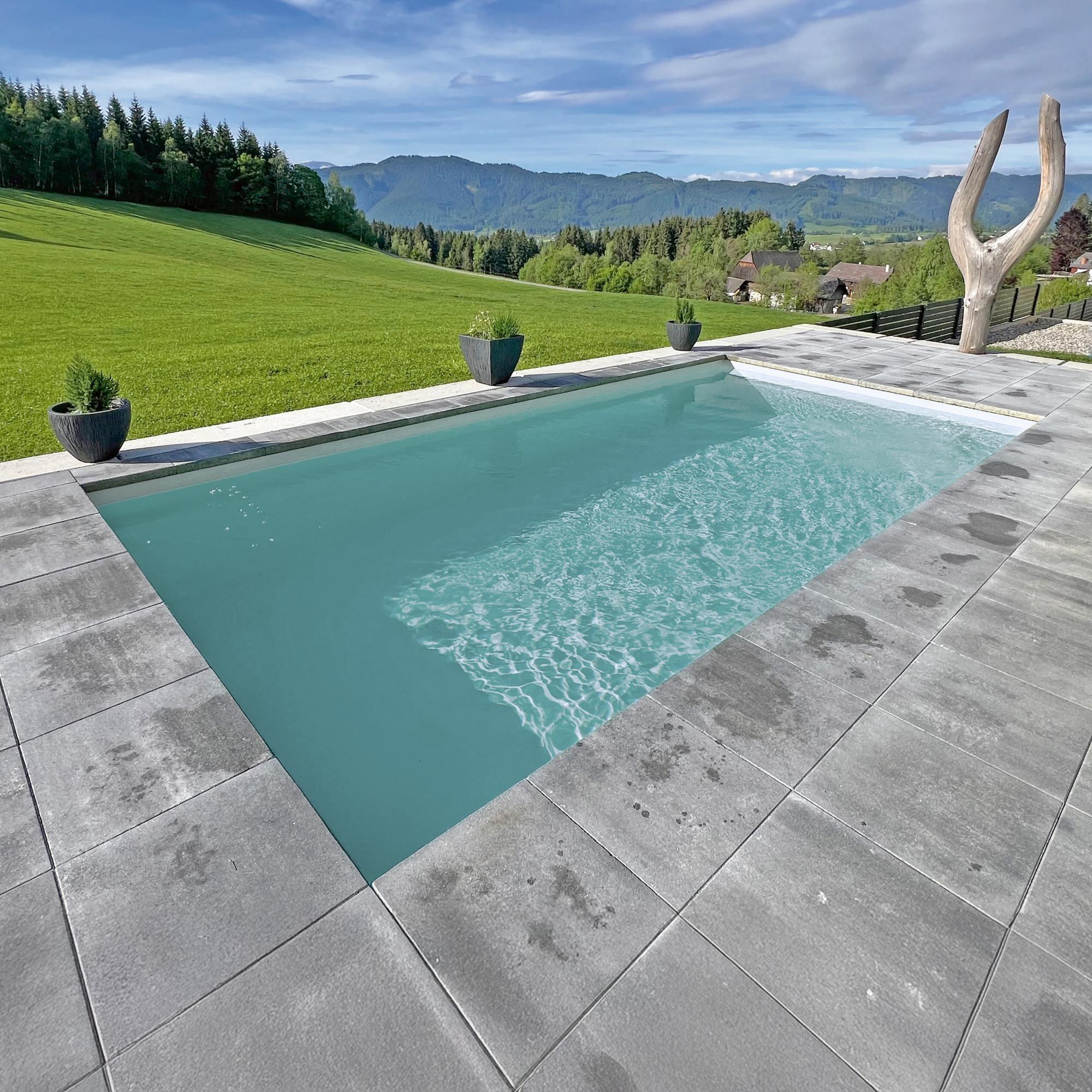 KWAD Styropor Pool Easy mit gerader Treppe rechts 7 x 3,5 x 1,5 m
weiß 2/4