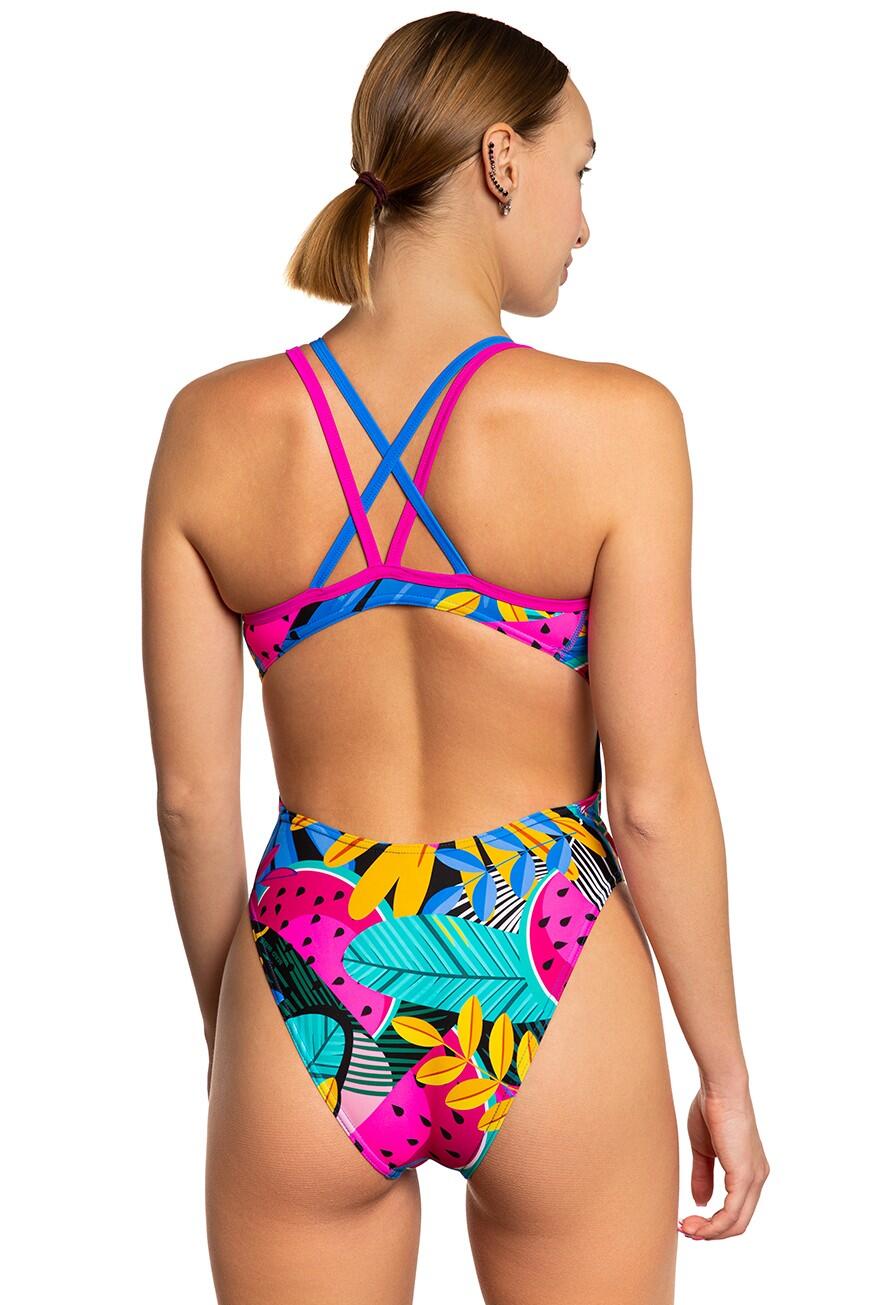 Fato de banho de Natação Mulher MAD WAVE CROSSBACK D5 2/4