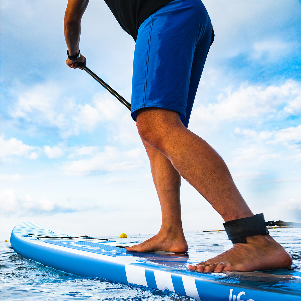PaddlePro SUP Board Pro - gonflable - 320cm - max 150kg - Bleu clair 3/4