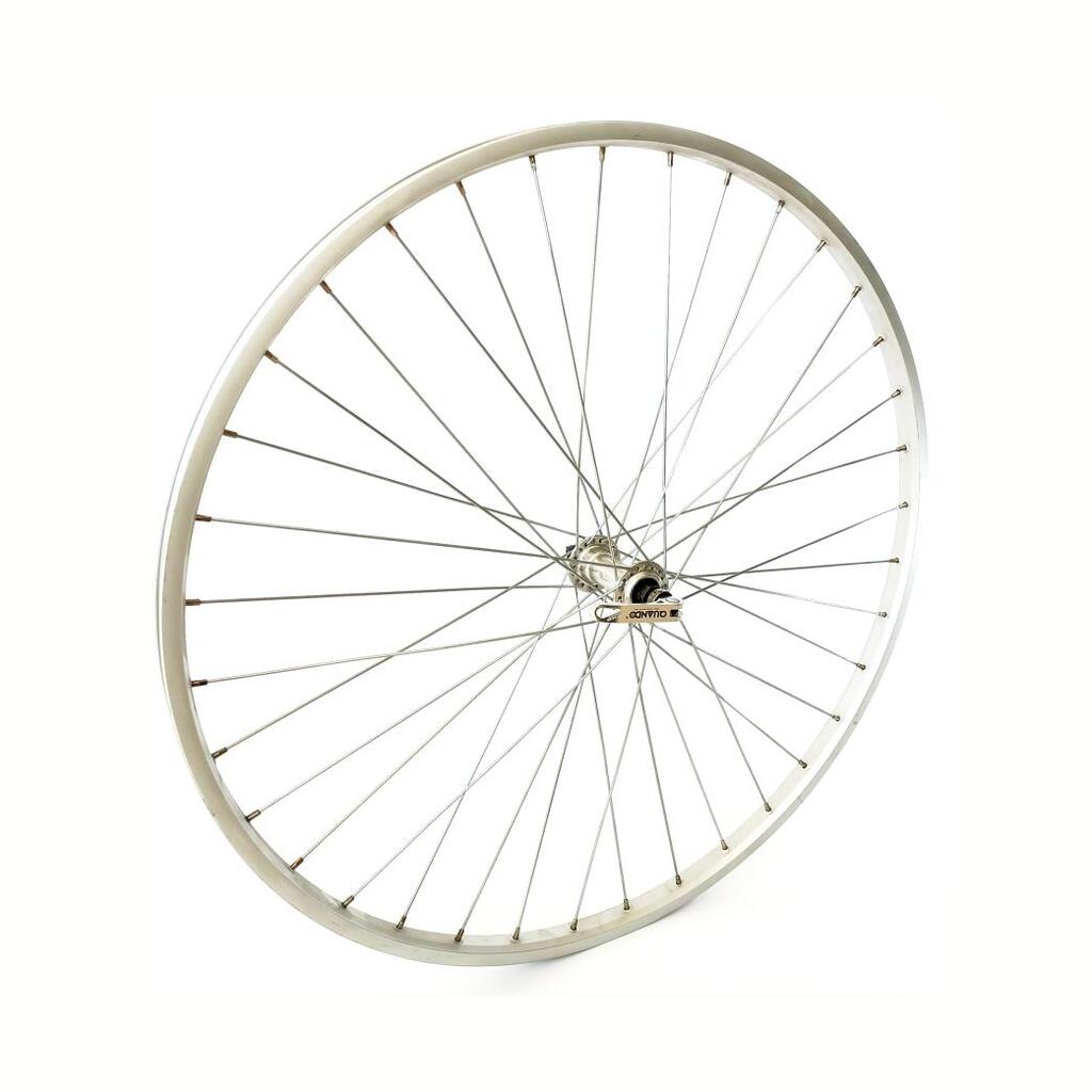Premium Front Wheel 28x1 5/8" with Silver Aluminum Rim