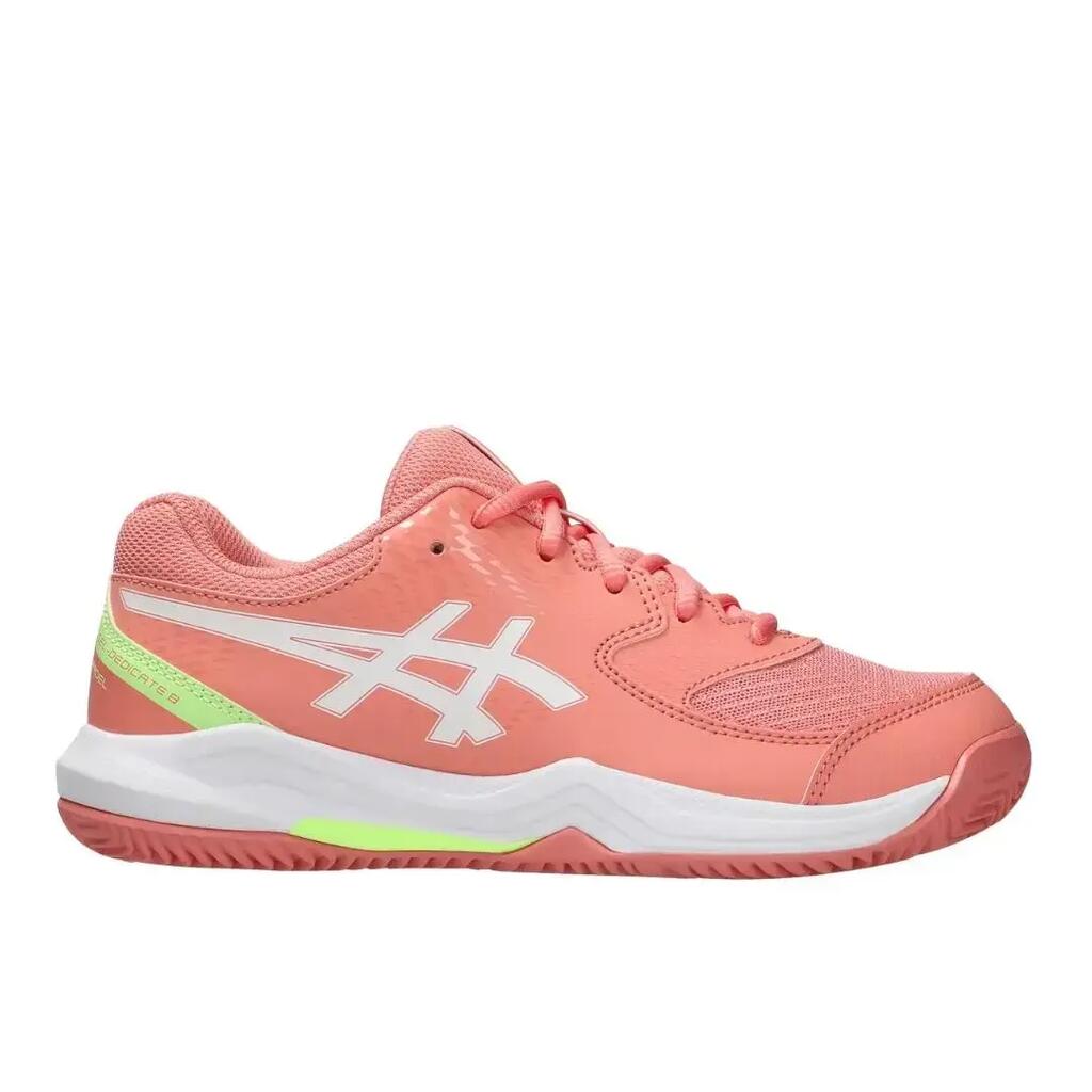 Children's Asics gel-dedicate padel Coral sports sneakers.