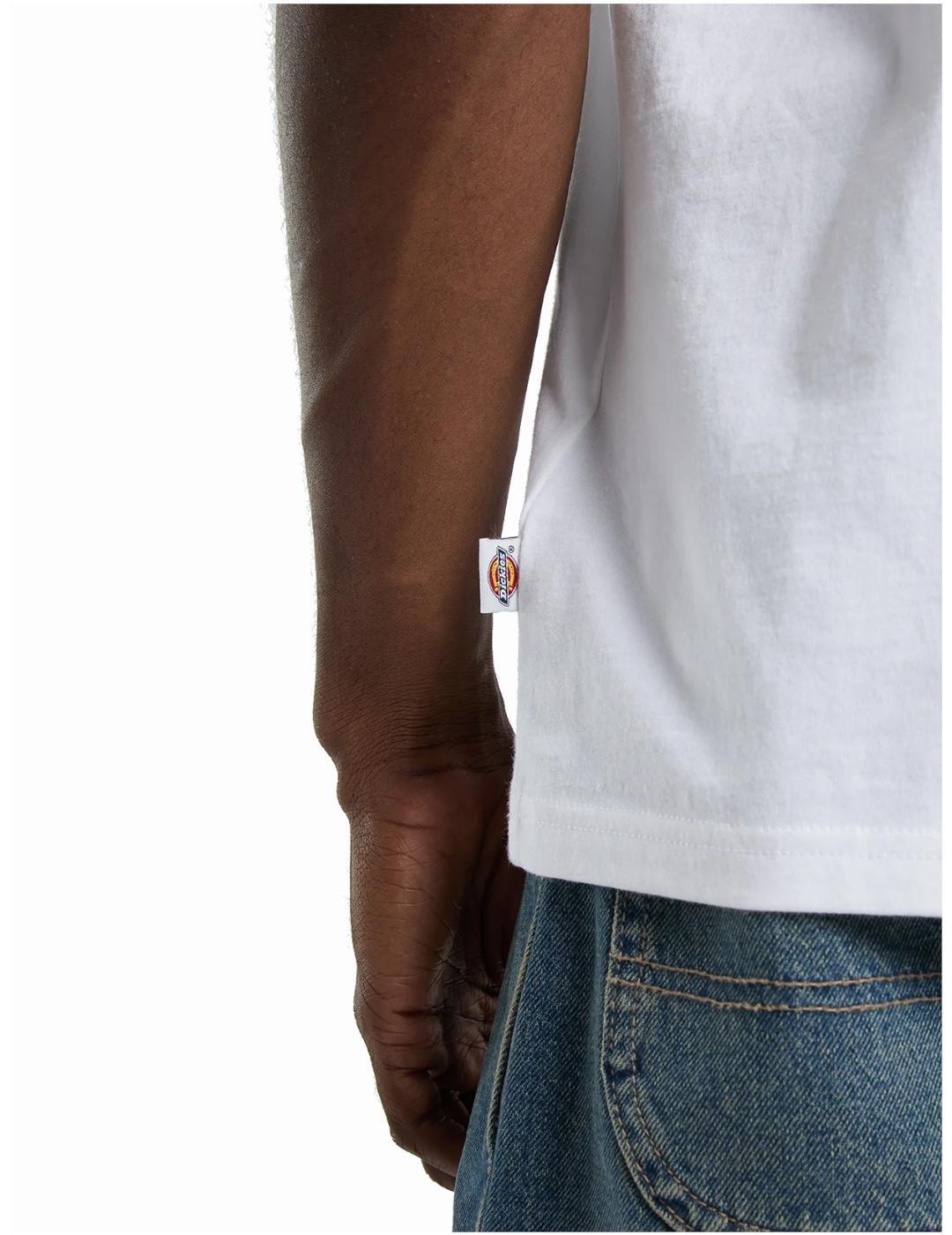Camiseta para Homem Dickies Plain city Branco. 5/7