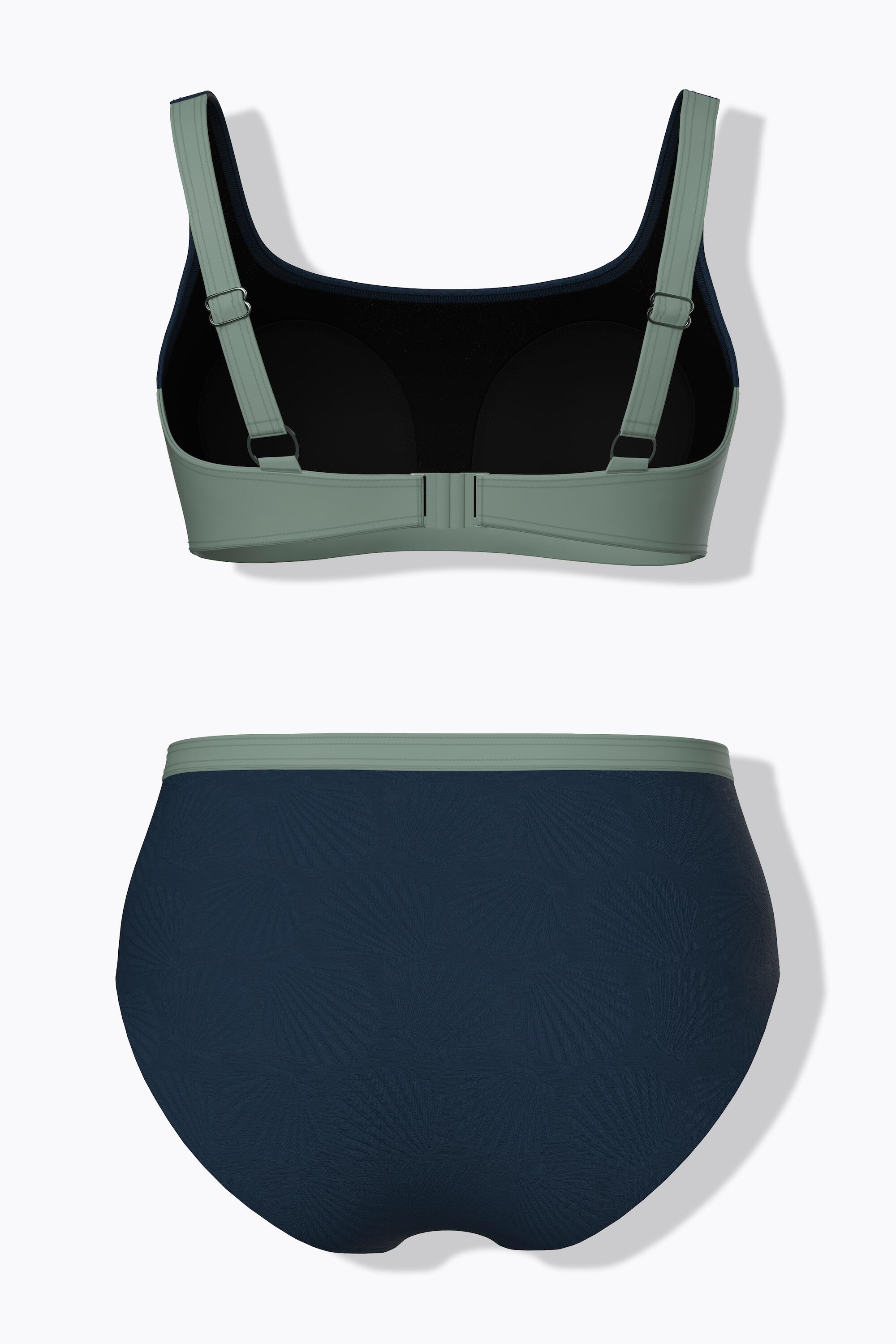 Femme Bikini avec bonnets souples matière texturée motif coquillages 7/7