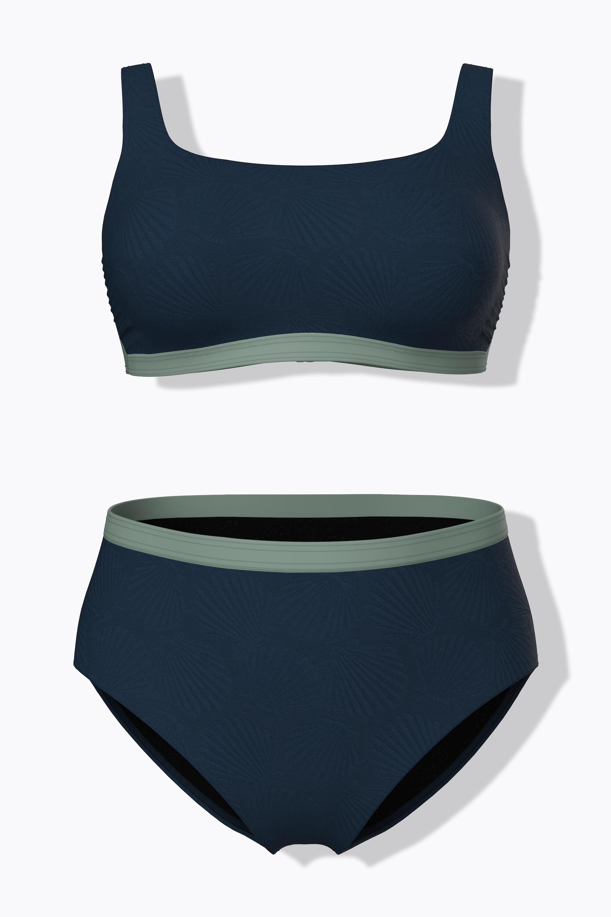 Femme Bikini avec bonnets souples matière texturée motif coquillages 6/7